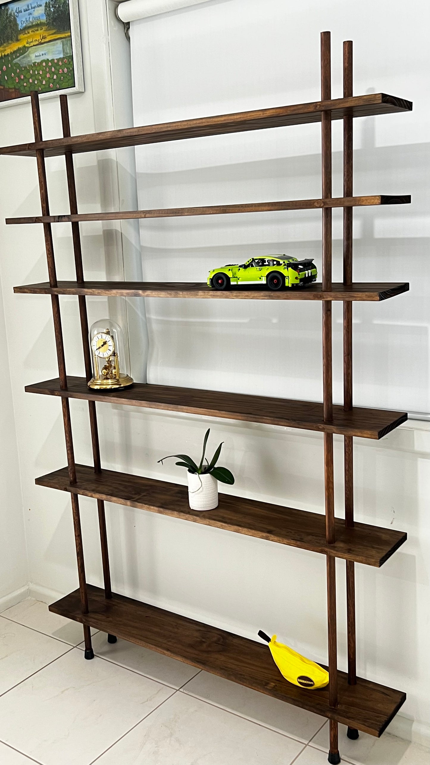 Wooden Ladder Shelf (ELM1206)