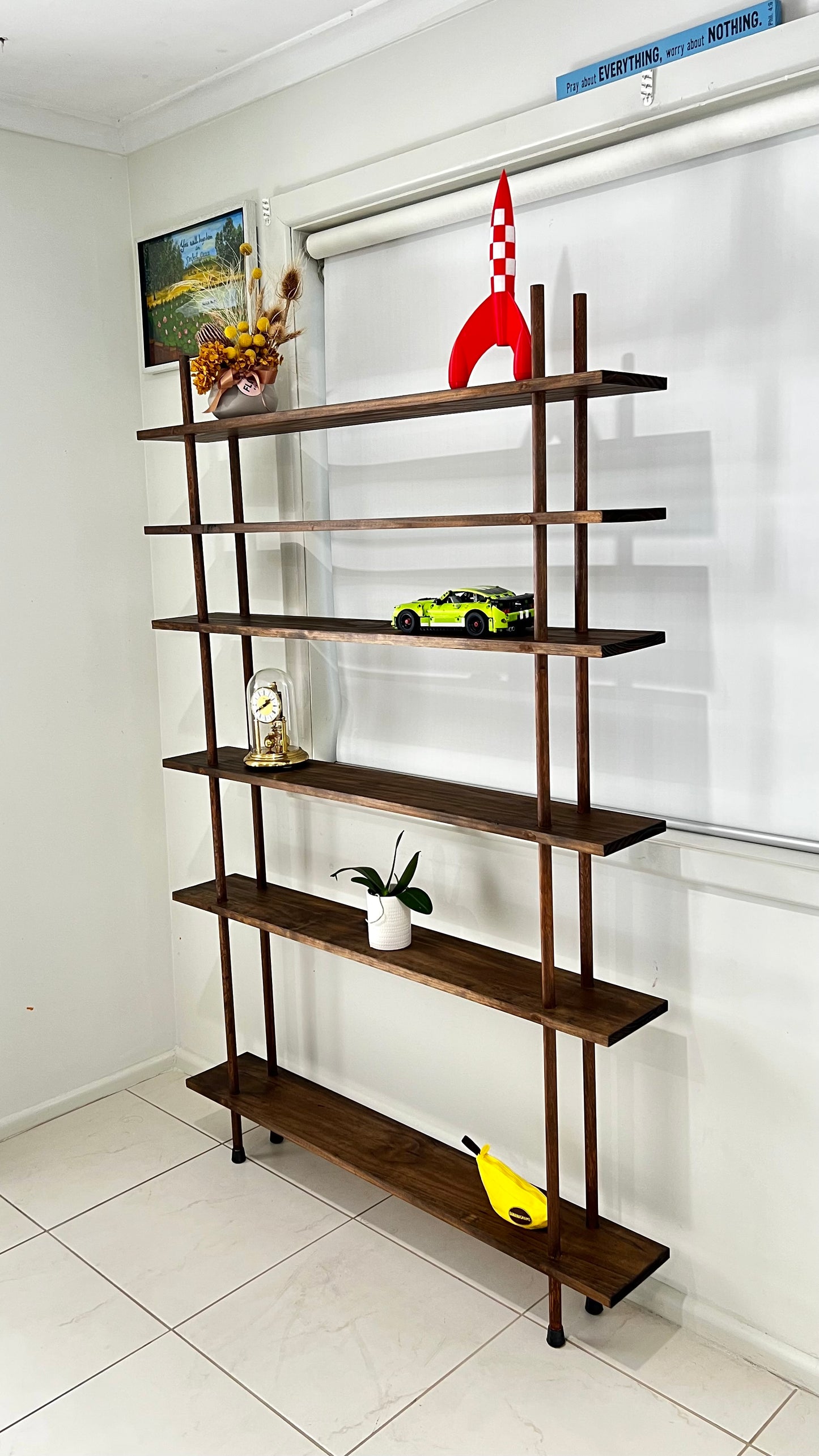 Wooden Ladder Shelf (ELM1206)