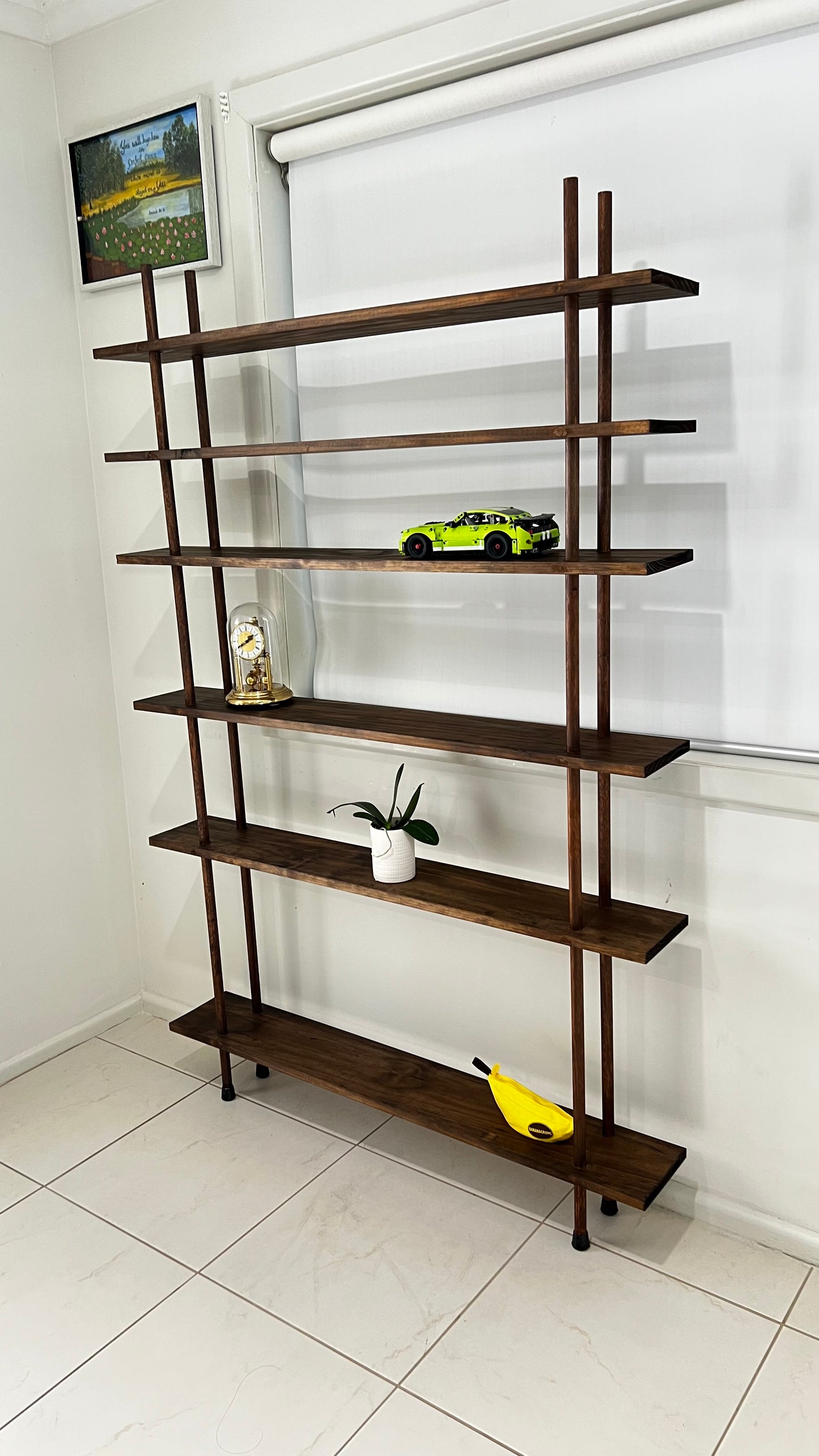 Wooden Ladder Shelf (ELM1206)