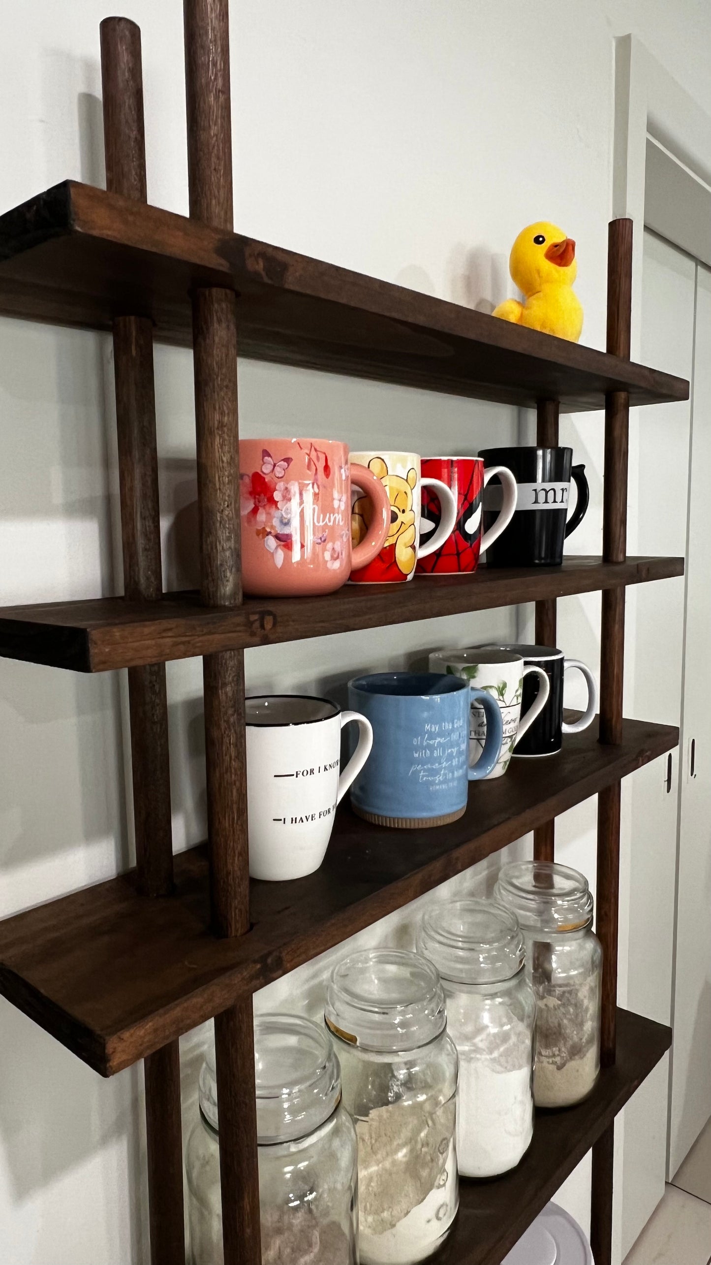 Wooden Ladder Shelf (ELM706)